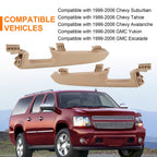 Set of 2 Front Door Armrest Handles for GMC Yukon Chevy Suburban/Tahoe (1999–2006)