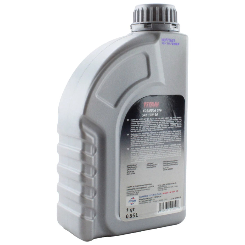 Fuchs Titan Formula GF-6 SAE 5W-30 Engine Oil 1 Quart for Chrysler Dodge Jeep (2020–2023)