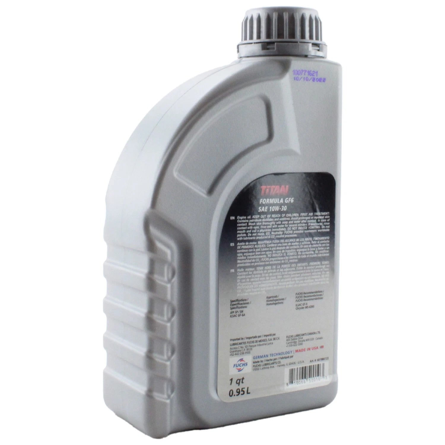 Fuchs Titan Formula GF-6 SAE 5W-30 Engine Oil 1 Quart for Chrysler Dodge Jeep (2020–2023)