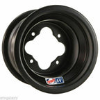 DWT Black A5 Rolled Lip ATV Rear Wheel Pair 9x8 4/110 for Honda TRX 450R 250R 400EX (2004–2009)