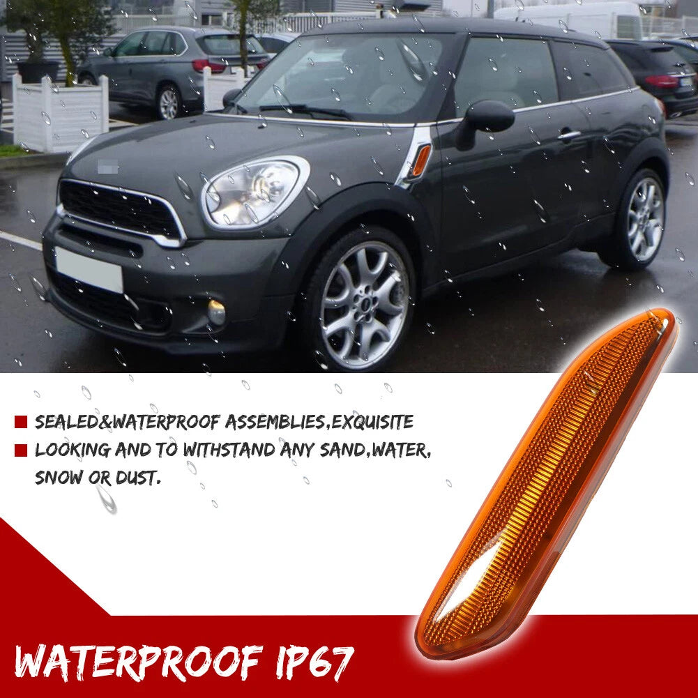 Amber Front Side Marker Lights for Mini Cooper Countryman (2012–2017)