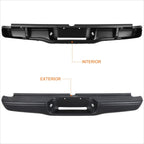 Rear Step Bumper for Toyota Tacoma (1995–2004) w/ License Lamp Holes & Brackets