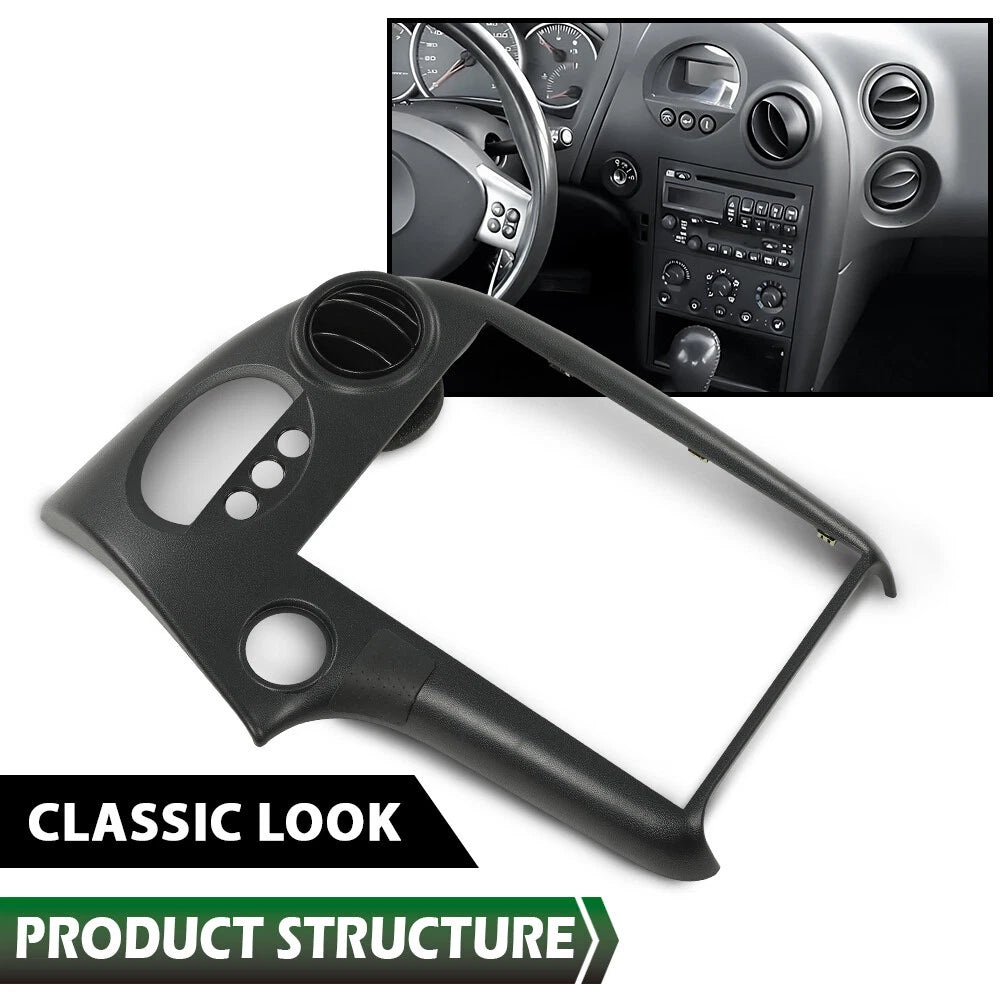 Center Dash Radio Bezel for Pontiac Grand Prix (2004–2008) Black