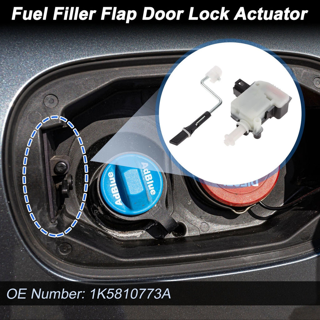 Fuel Filler Flap Door Latch Lock Actuator Motor for VW Jetta, Touran (2006–2010)