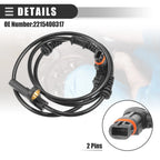 ABS Sensor for Mercedes-Benz CL500 (2007–2008) No. 2215400317