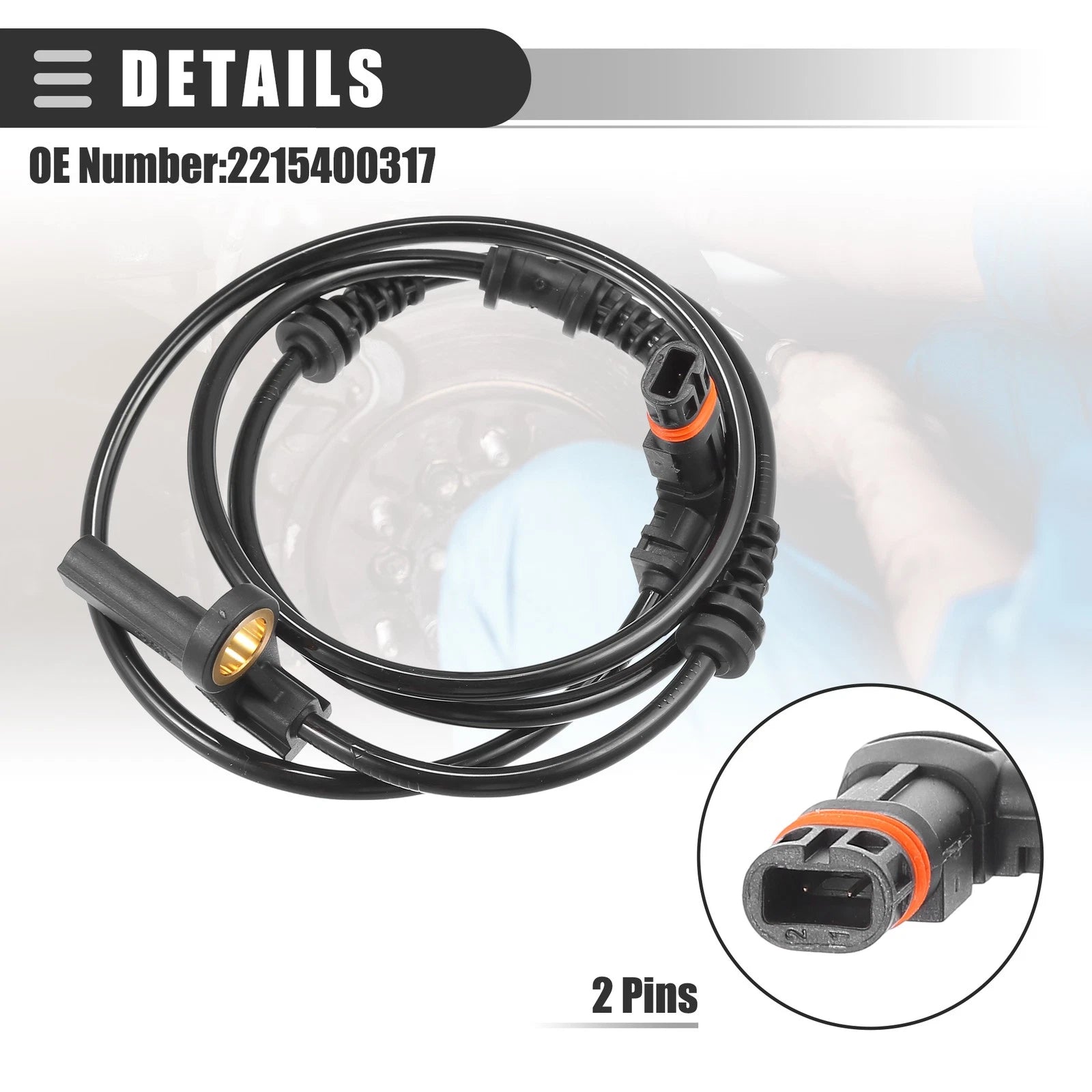 ABS Sensor for Mercedes-Benz CL500 (2007–2008) No. 2215400317