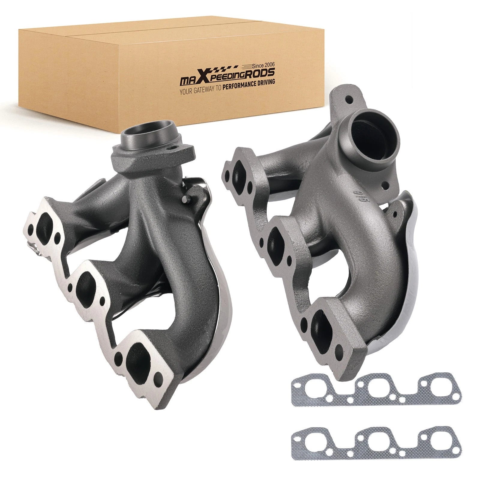 2X Exhaust Manifolds for Jeep Wrangler JK (2007–2011) 4666026AA 4666024AB