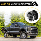 Dash AC Heater Air Vent for Ford F150 (2009–2014) Center Outlet Titanium Tone