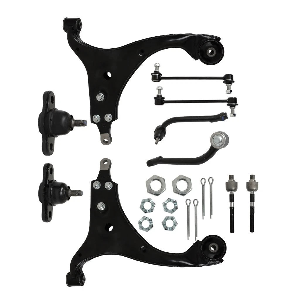 10pcs Front Lower Control Arm Kit with Sway Bar Link for Hyundai Elantra (2007–2012)