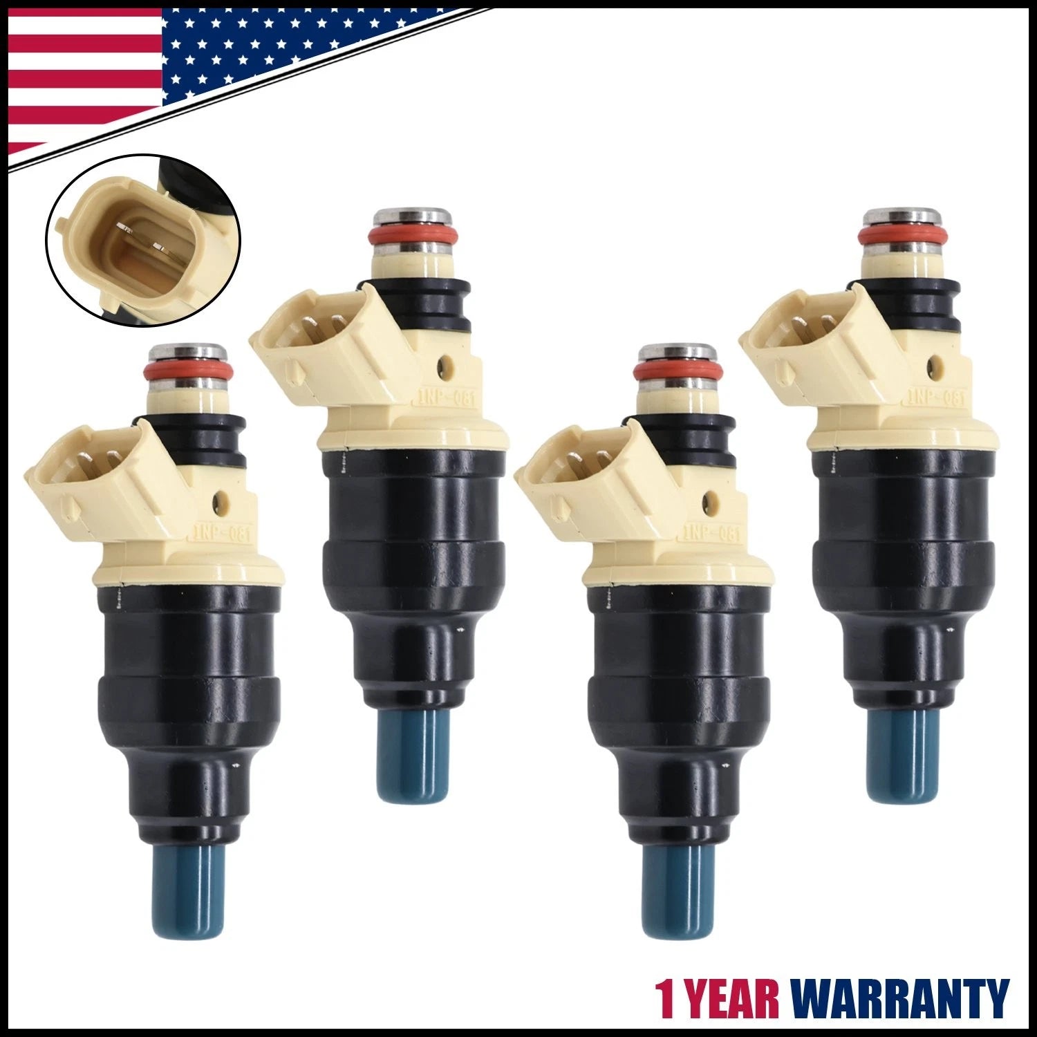 Set of 4 Upgraded Fuel Injectors for Suzuki Sidekick Tracker X-90 (1995–1998) INP-470