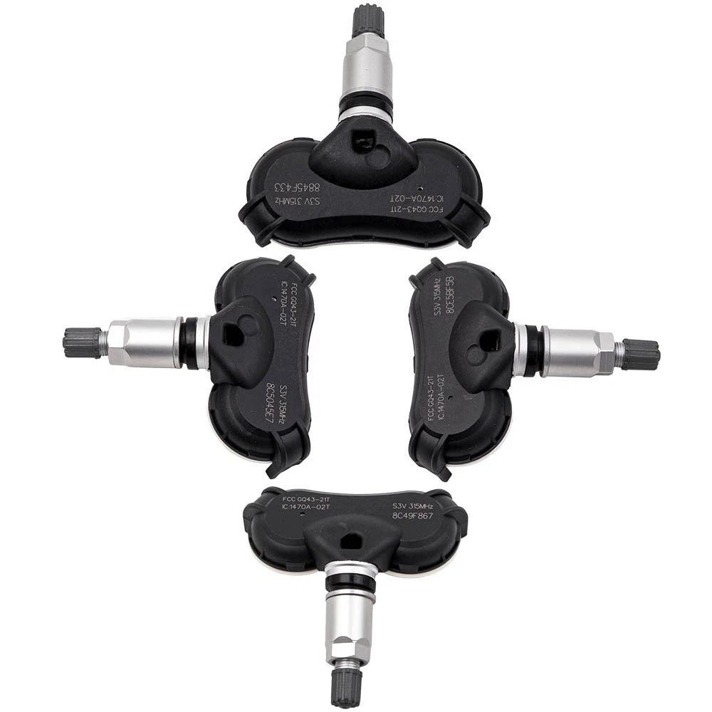 Set of 4 Tire Pressure Sensors 06421-S3V-A01 for Acura Honda Pilot