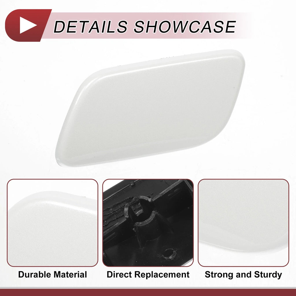 Front Left Washer Nozzle Cover Cap for Subaru Forester Sport (2013–2015) White