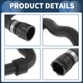 HVAC Heater Hose Rubber Black for BMW X5 3.0i (2001 - 2006)
