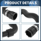 HVAC Heater Hose Rubber Black for BMW X5 3.0i (2001 - 2006)