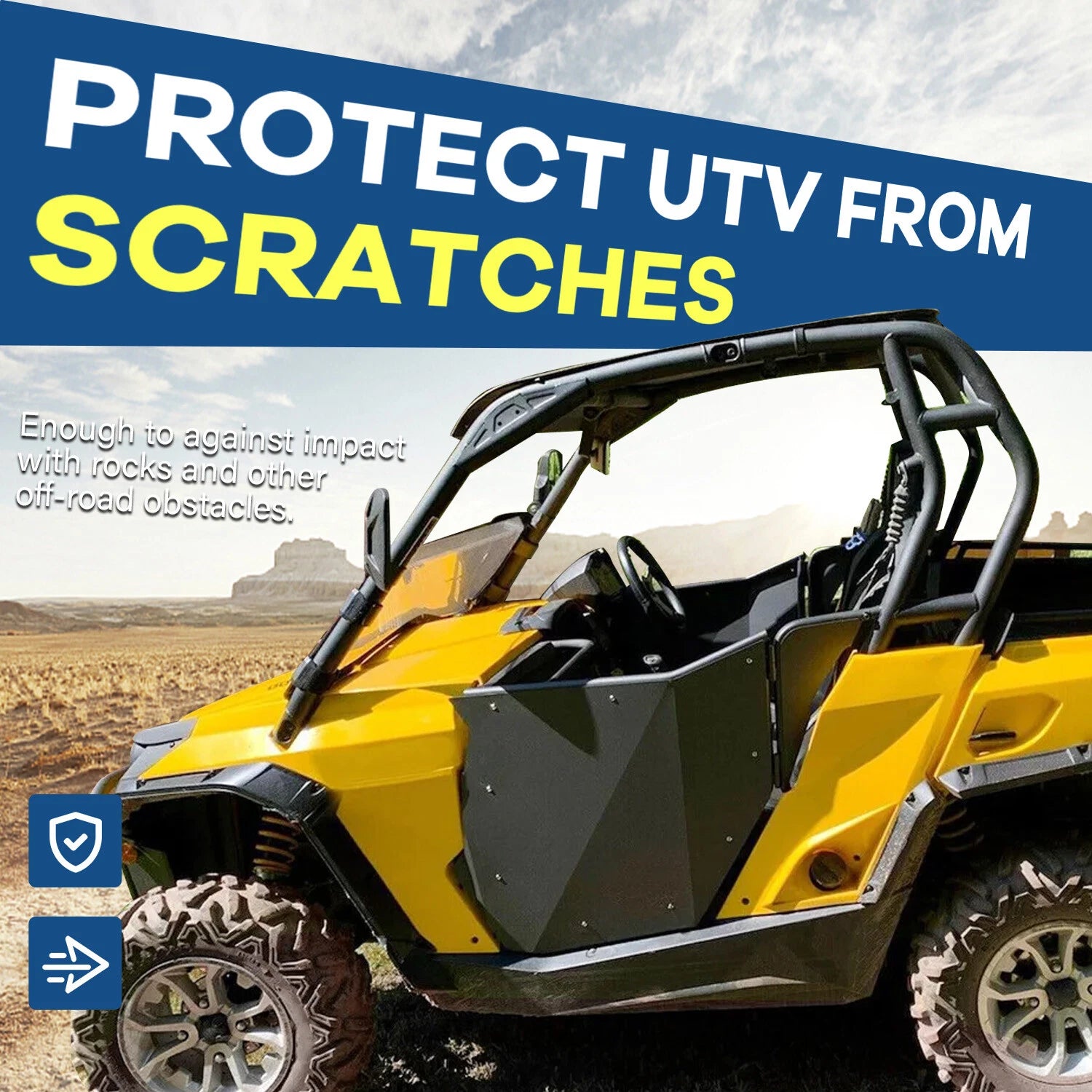 Set of 2 Suicide Doors for Can-Am Maverick/Commander 800 1000 (2011–2020)