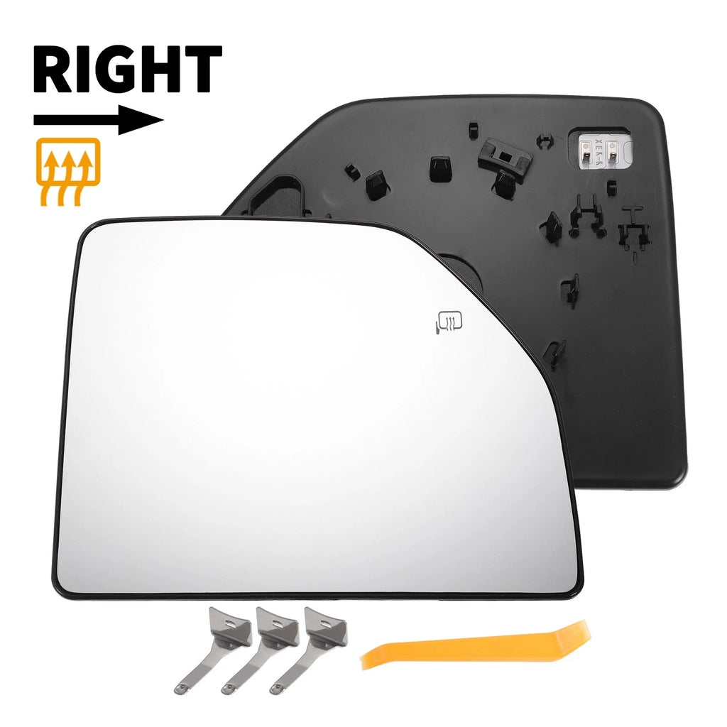Right Side Heated White Mirror Glass for Ford F150 F250 F350 F450 