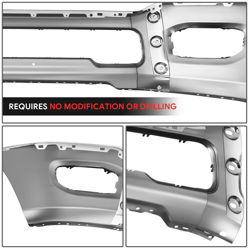 Chrome Steel Front Bumper Face Bar for Ram 2500 3500 (2019–2025)