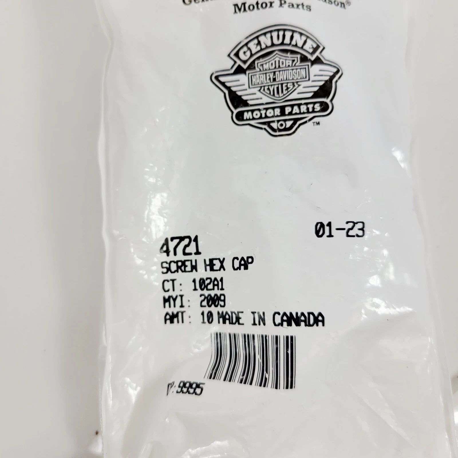 10-Pack Screw Hex Cap for Harley-Davidson (OEM 4721)