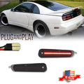 2X Smoked Red LED Rear Bumper Side Marker Lights for Nissan 300ZX (1990–1996)