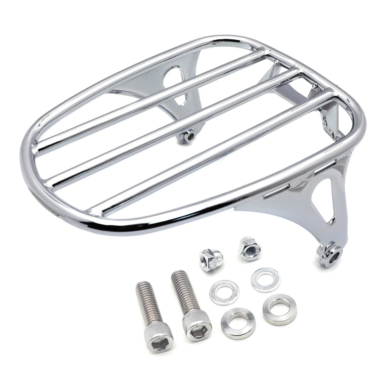 Chrome Luggage Rack for Harley Davidson Softail FLDE FLHC FLHCS (2018–2023)