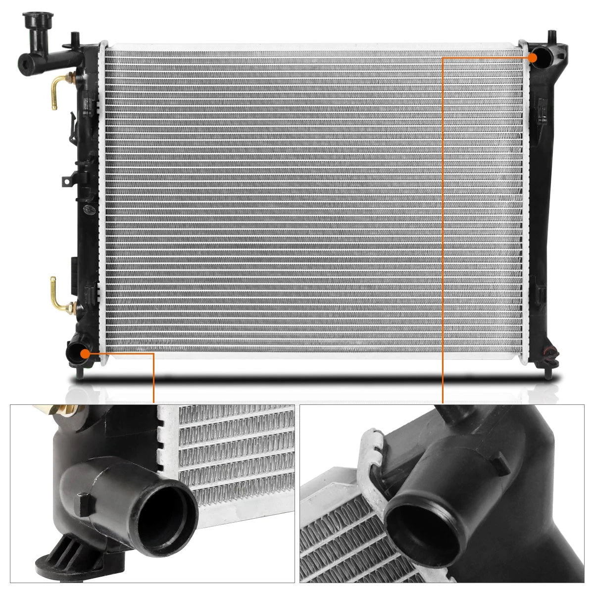 Aluminum Core Cooling Radiator for Hyundai Elantra (2007–2012) DPI-2928