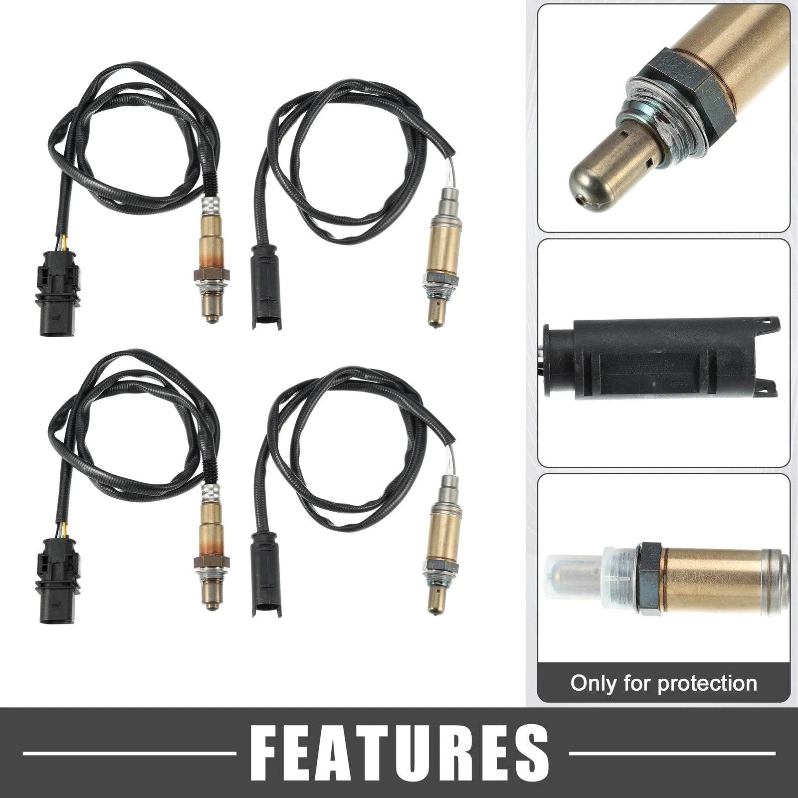 Set of 4 O2 Oxygen Sensors for BMW 325i 3 Series (2003–2005) 2.5L
