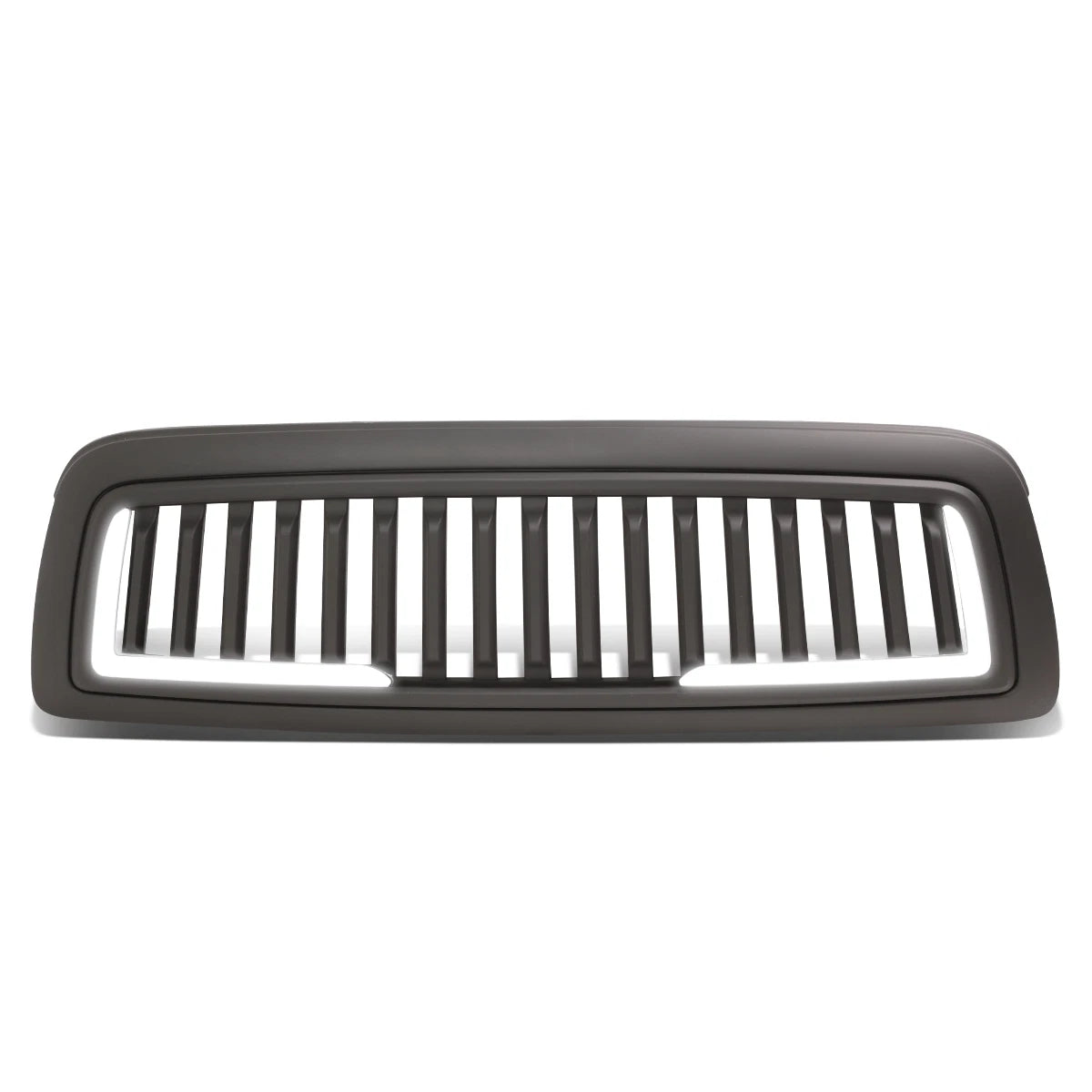 LED Vertical Slat Matte Front Hood Grille Frame for Dodge Ram 1500 (2009–2012)