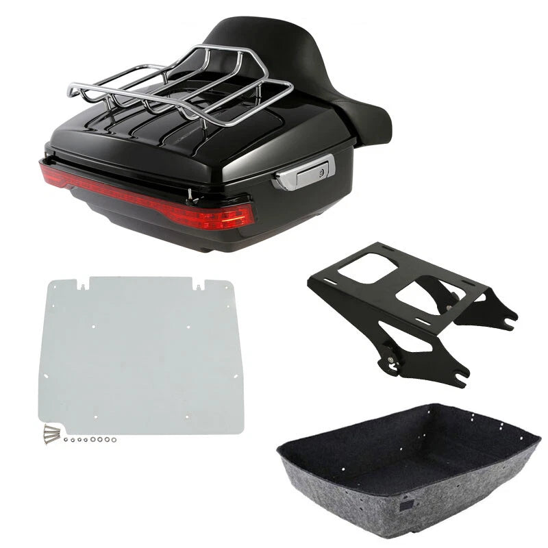 Trunk Backrest Luggage Light Mount Plate for Harley Street Glide (2014–2026)