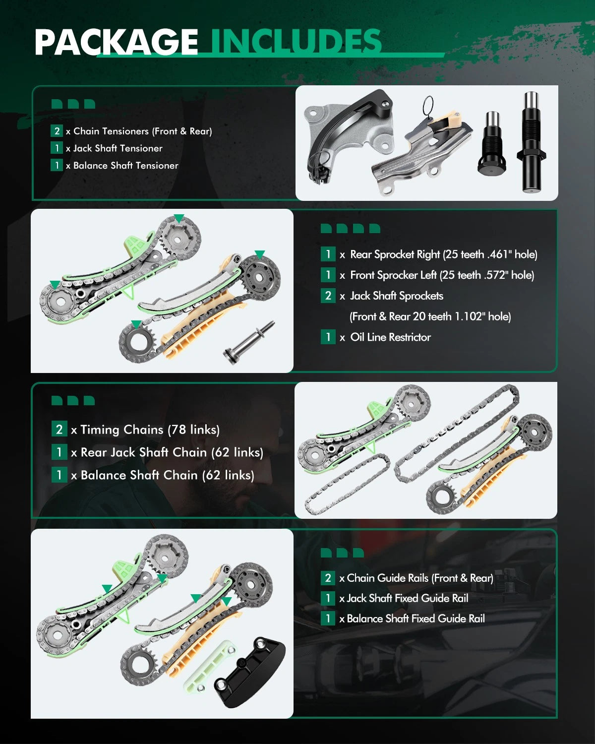 Timing Chain Kit for Ford Explorer 4.0L V6 (1997–2010)
