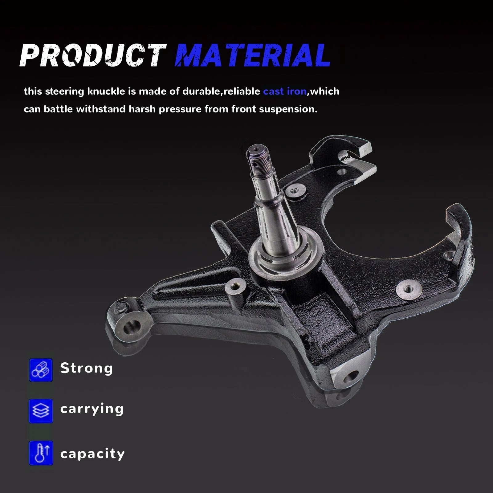 2X Disc Brake Spindles Steering Knuckles for GM A/G-Body, S10/S15 (1979–1997)
