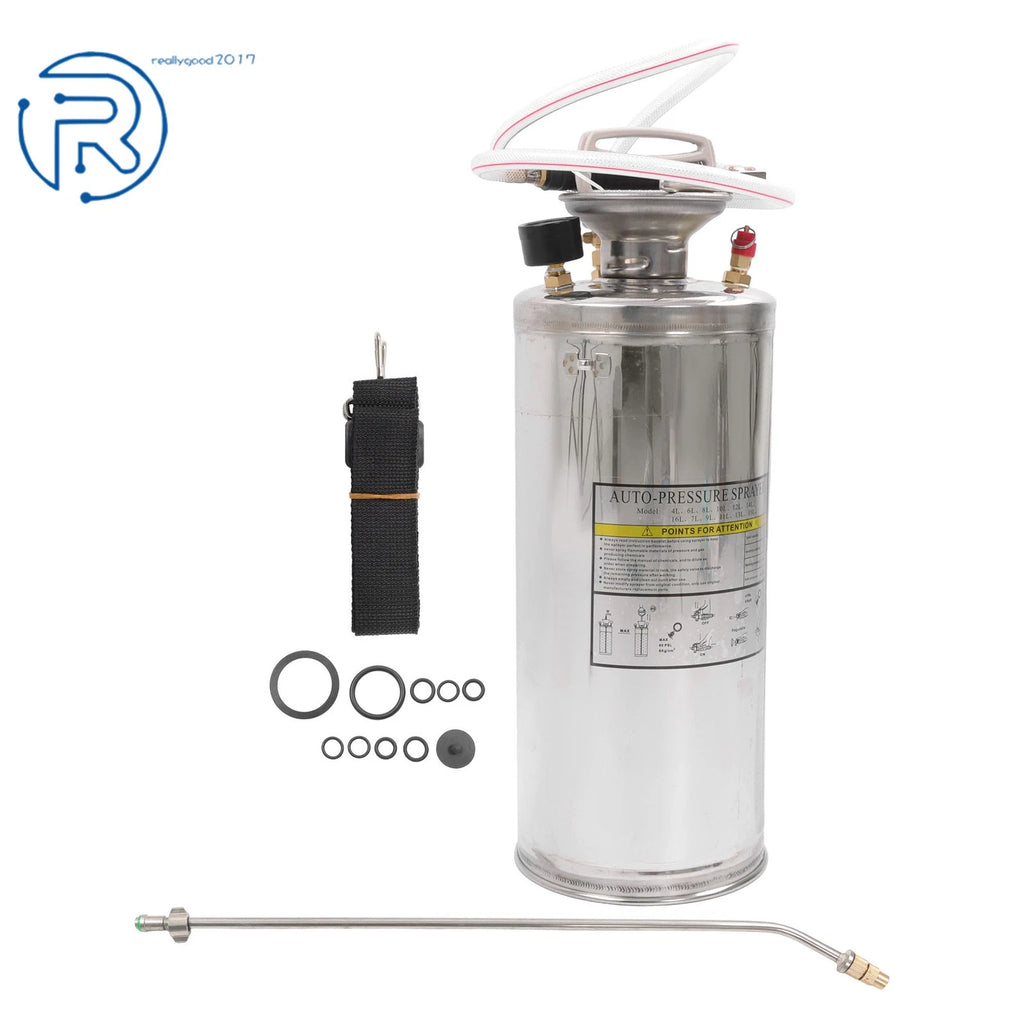 2 Gallon Stainless Steel Sprayer for Adjustable Nozzle (Hand Pump)