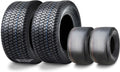 Set of 4 Turf Tires for Wanda Zero-Turn Lawn Mower (13x6.50-6 & 20x12-10)