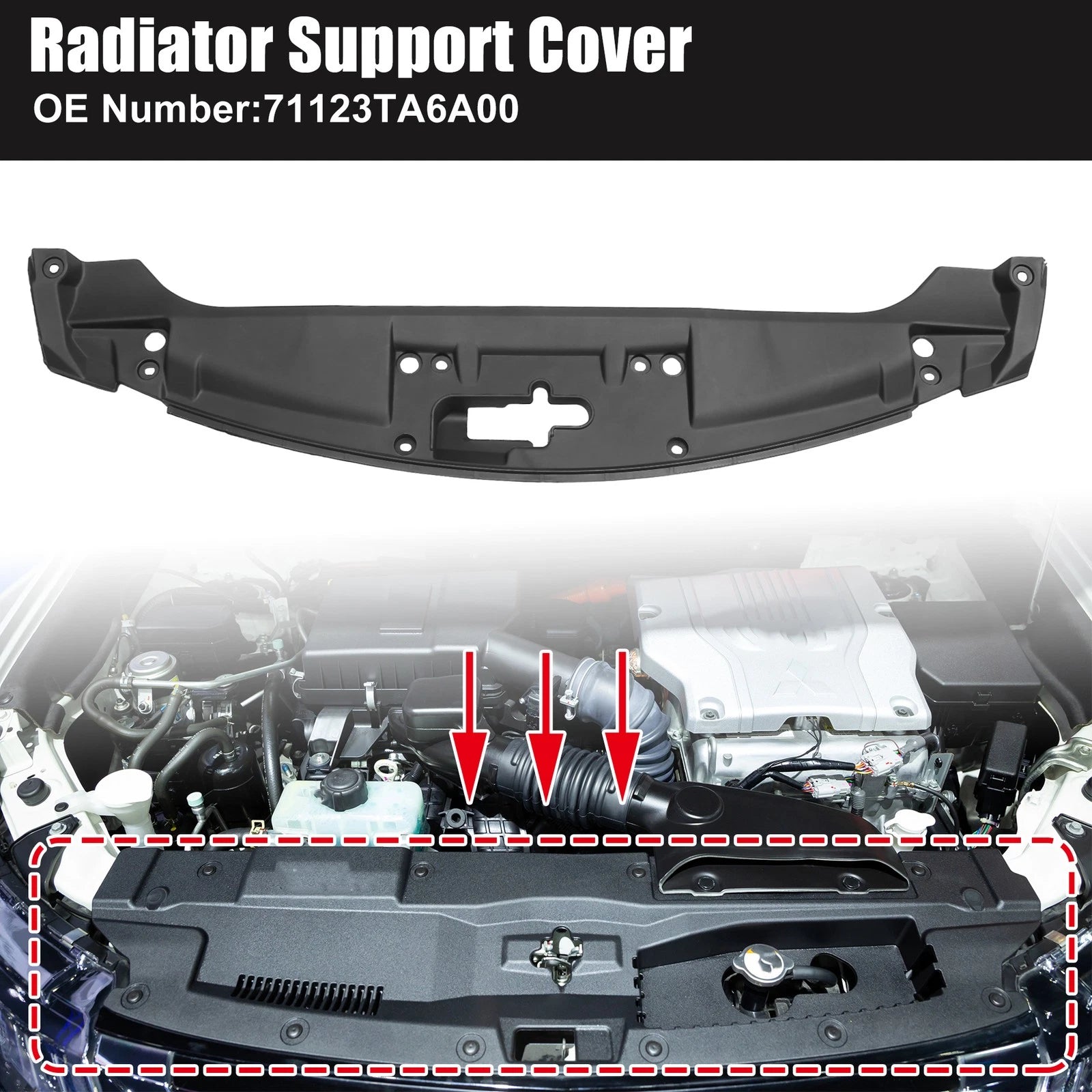 Radiator Support Cover for Honda Accord (2008–2010) No. 71123TA6A00
