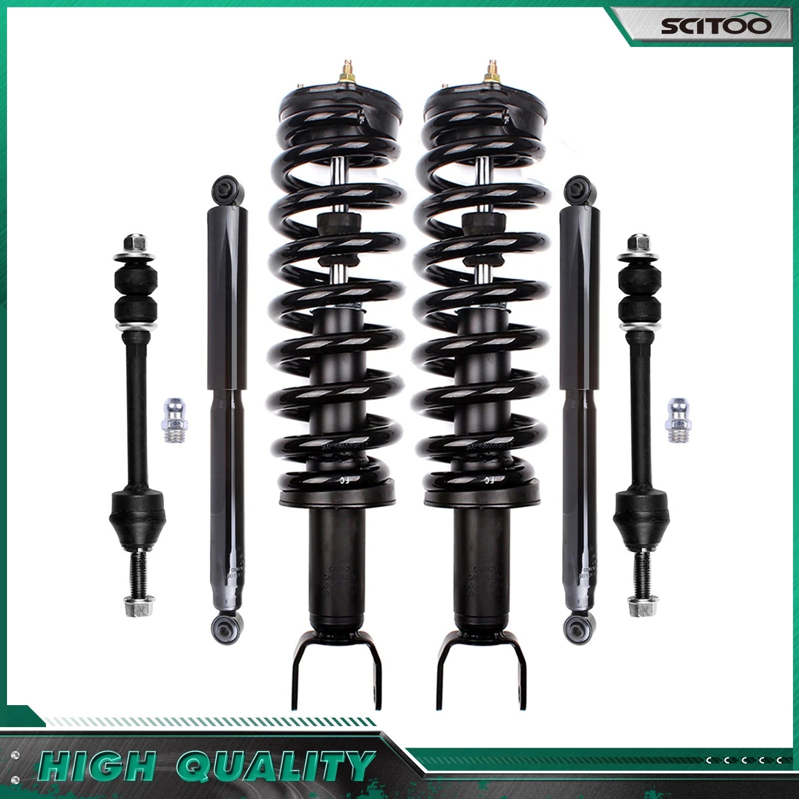 Front Struts & Rear Shock Absorbers Set for Dodge Ram 1500 (2006–2008)
