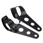Side Mounting Fork Tube Clamp Headlight Brackets for Cruisers Choppers