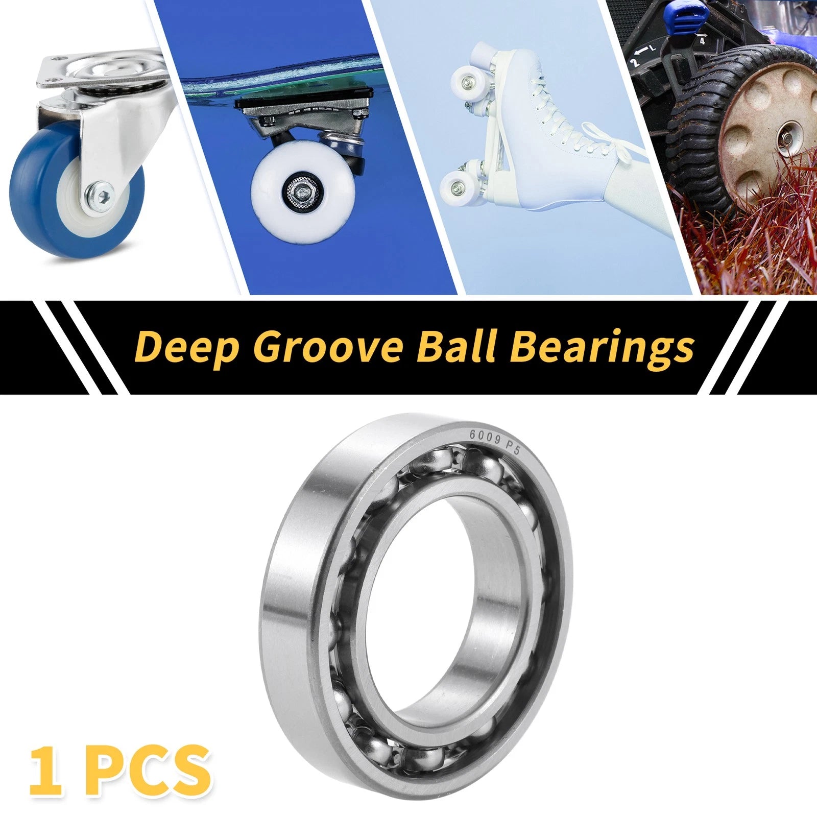 Deep Groove Ball Bearing 45x75x16mm for Scooter Skateboard (1 Pcs)