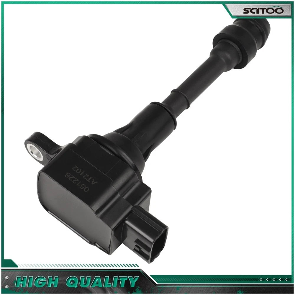 Set of 4 Ignition Coil on Plug for Nissan Altima Sentra X-Trail (2002–2007)