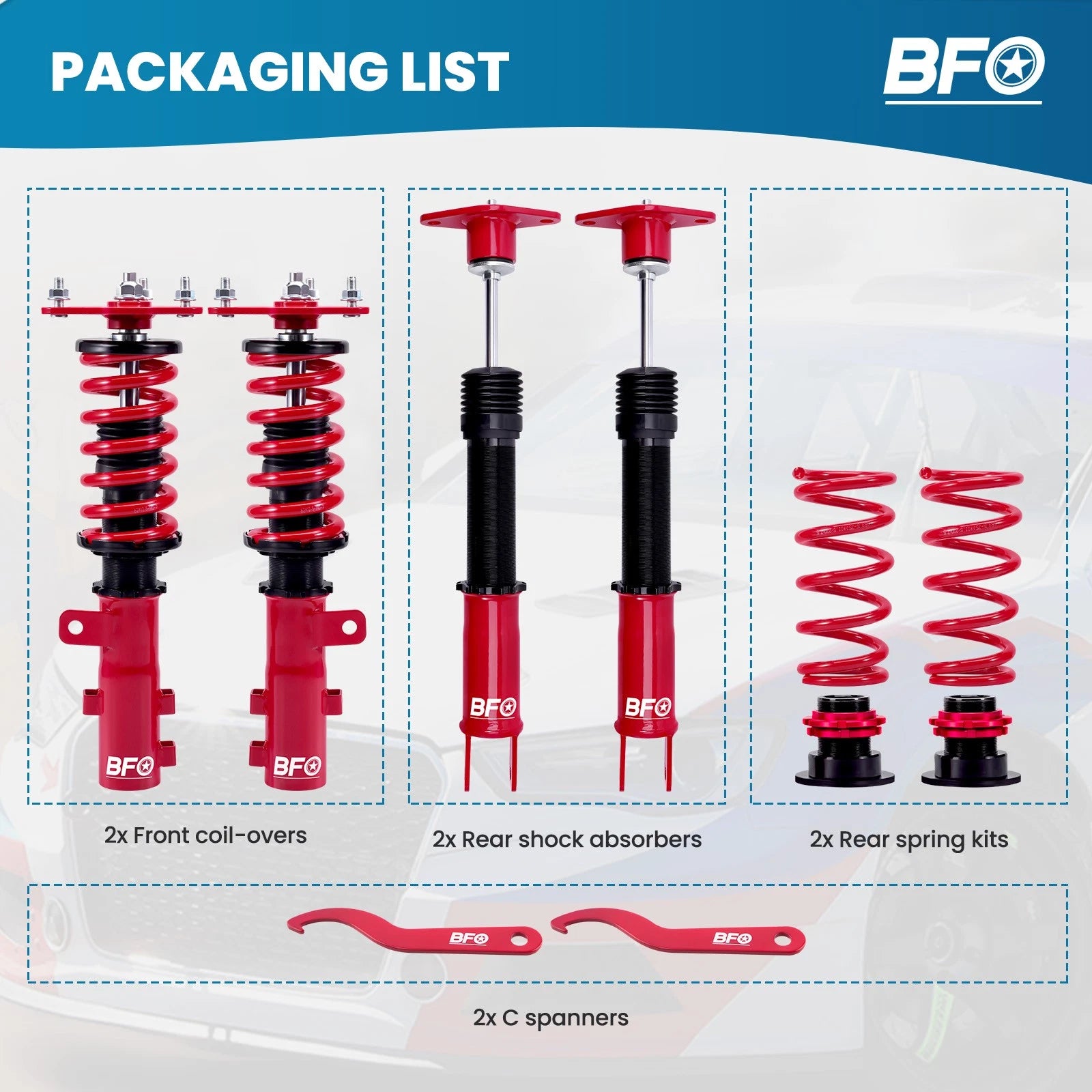 Adjustable Coilovers for KIA Optima TF (2011–2015)