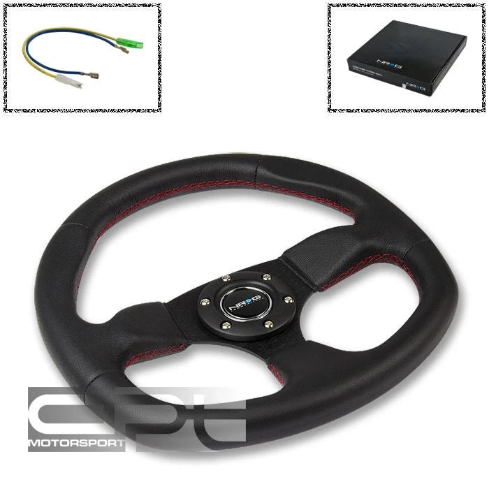 NRG 320mm 6-Hole Oval Racing Steering Wheel for Universal Fit (No Year)
