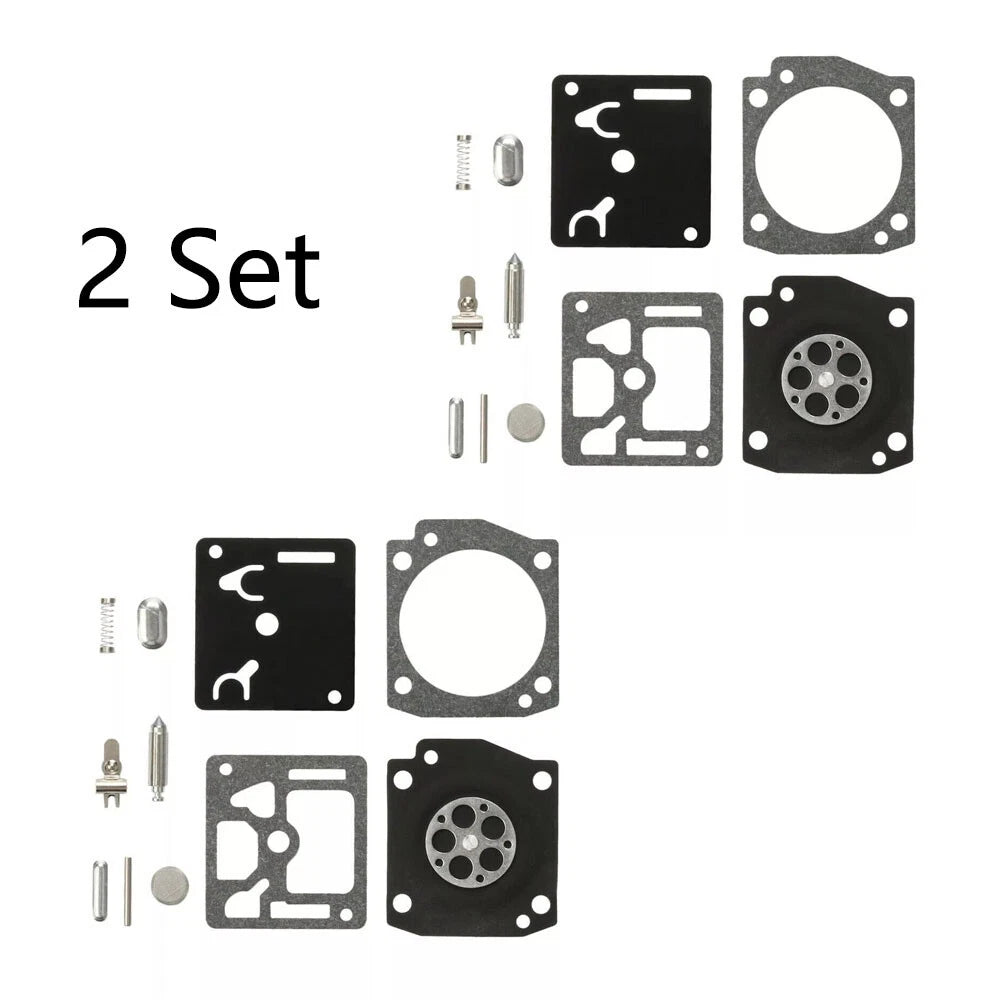 Set of 2 Carburetor Carb Kits for Husqvarna 340 345 346 350 353 346XP Zama RB-122