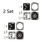 Set of 2 Carburetor Carb Kits for Husqvarna 340 345 346 350 353 346XP Zama RB-122