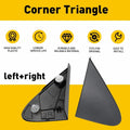 2pcs Side View Mirror Fender Trim Corner Cover for Toyota Corolla (2008–2013)