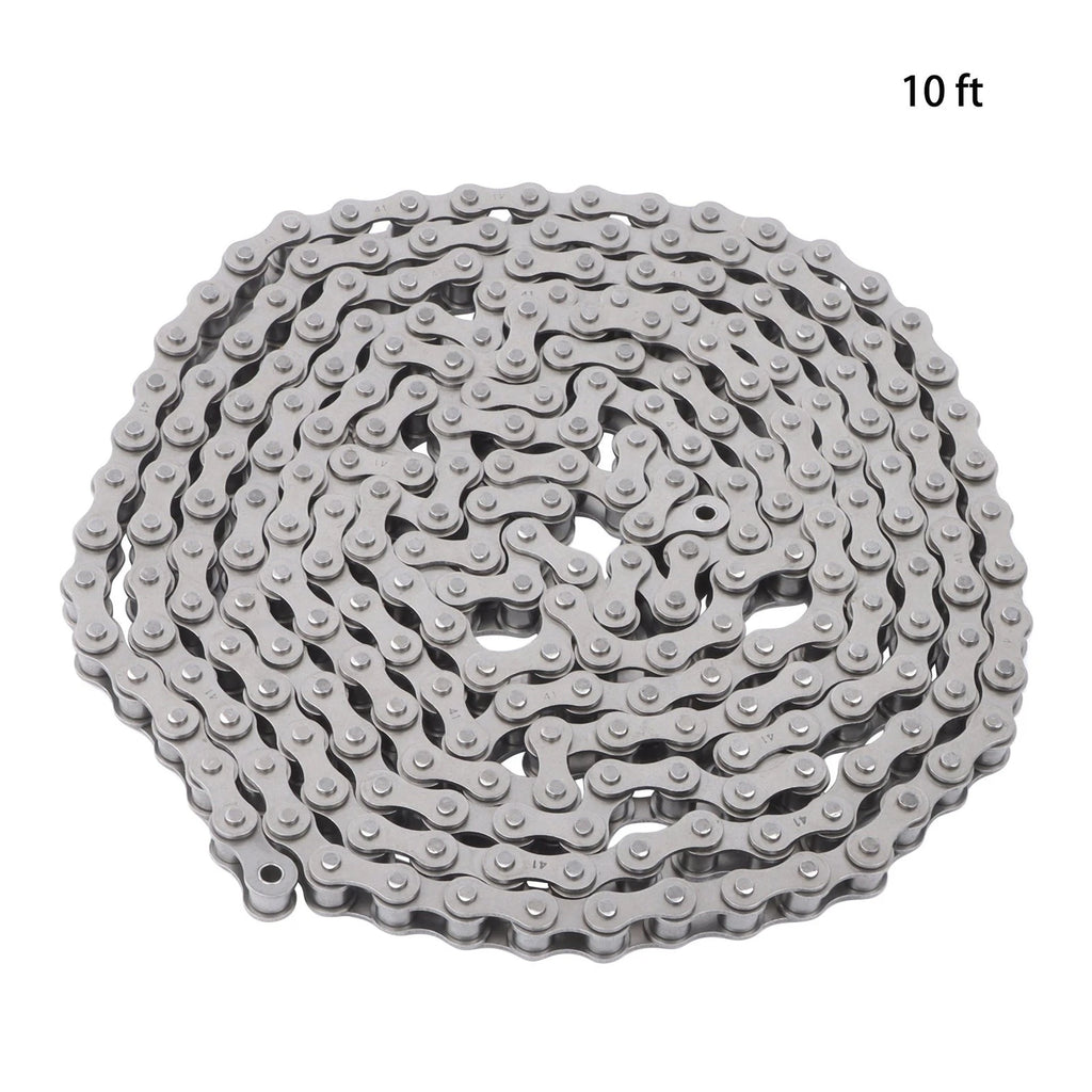 Roller Chain Set of 10 Feet with 2 Connecting Links