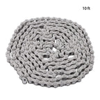 Roller Chain Set of 10 Feet with 2 Connecting Links