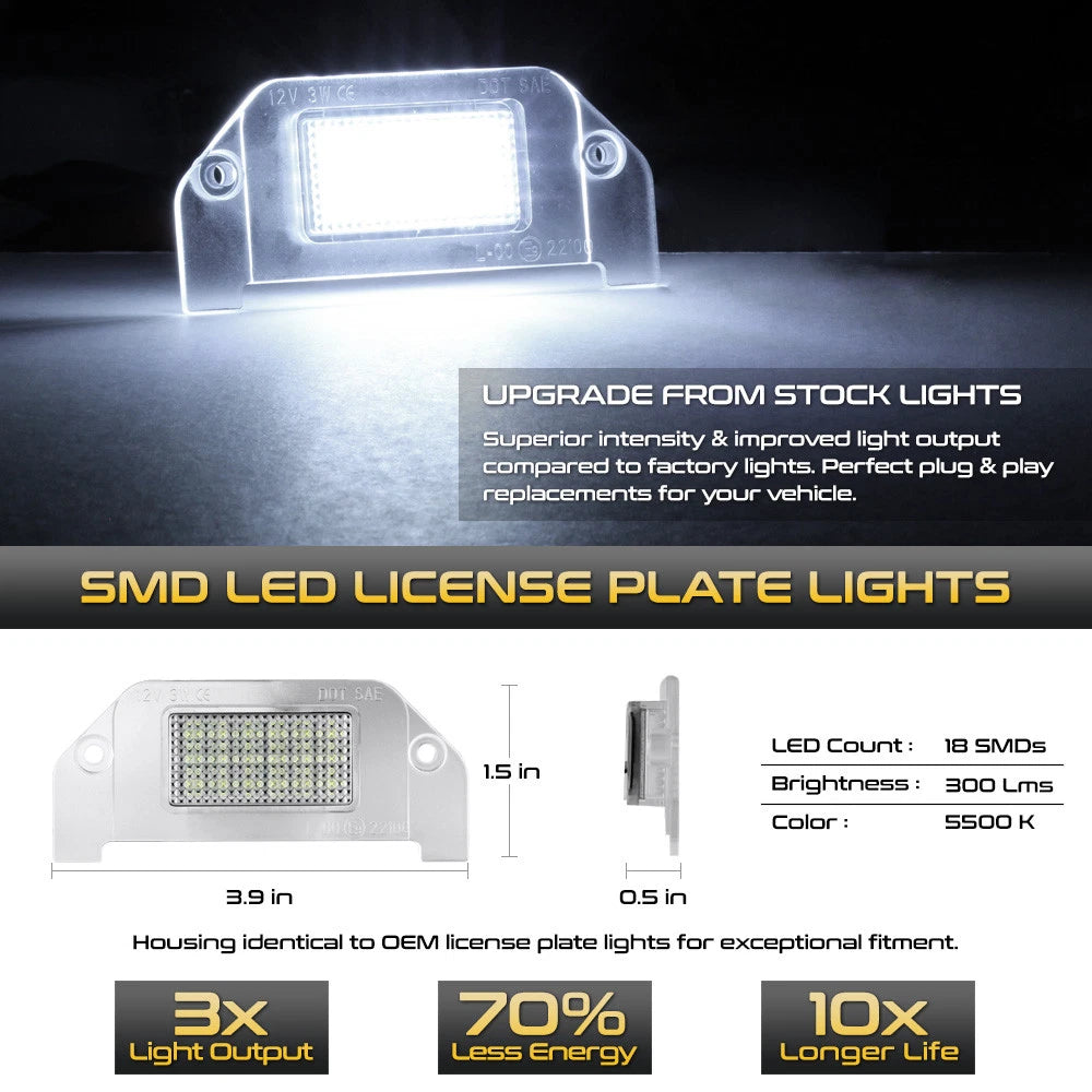 LED License Plate Light for Dodge Charger Challenger (2006–2014)