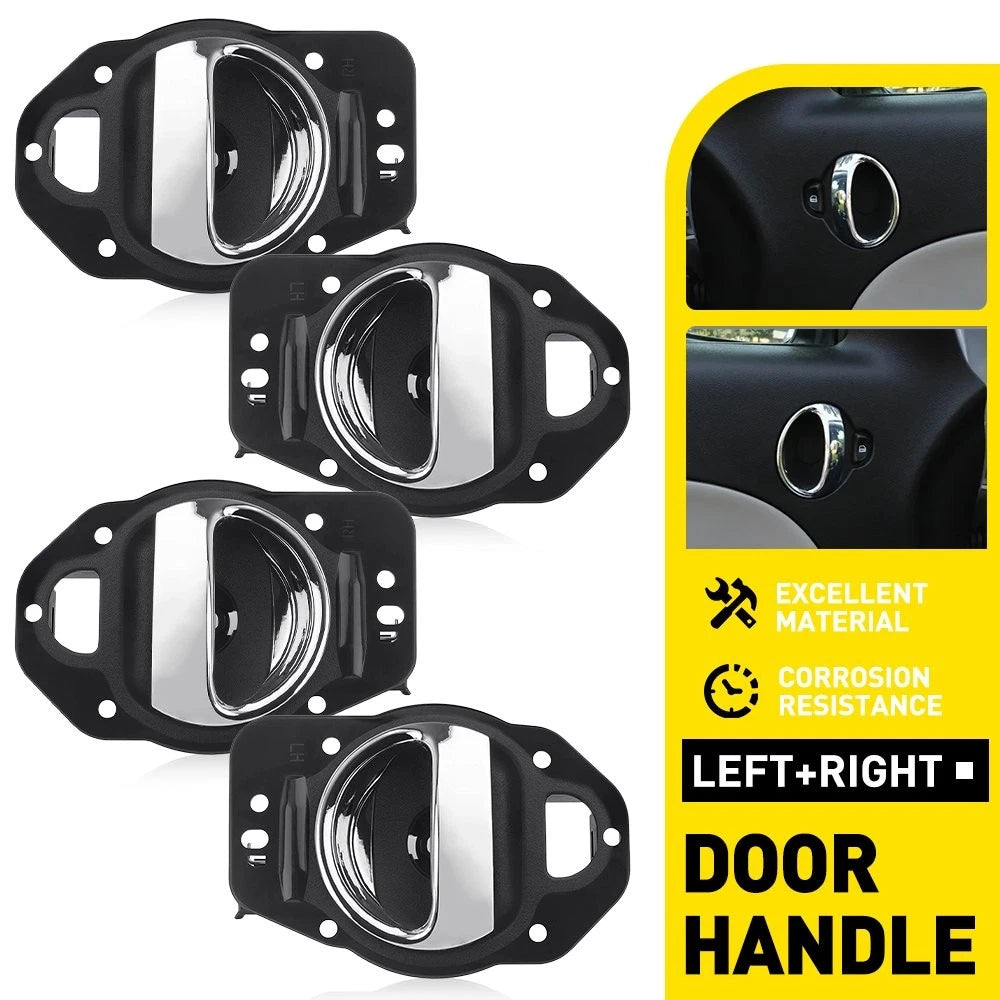 Set of 4 Chrome Inside Door Handles for Chevrolet HHR (2006–2011) EPY