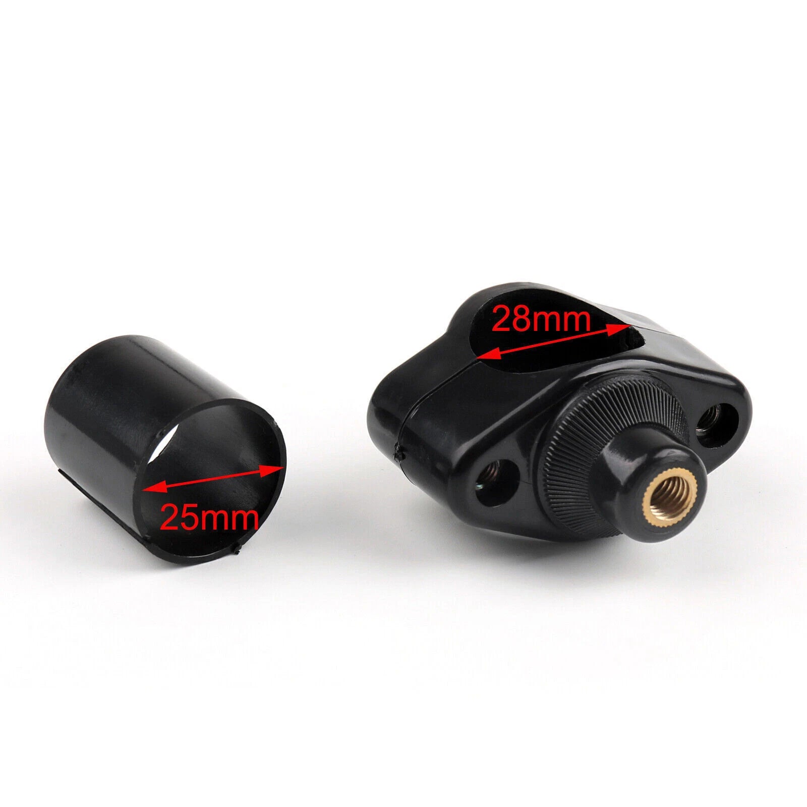 Set of 2 Windshield Mounting Hardware Handlebar Clamps for