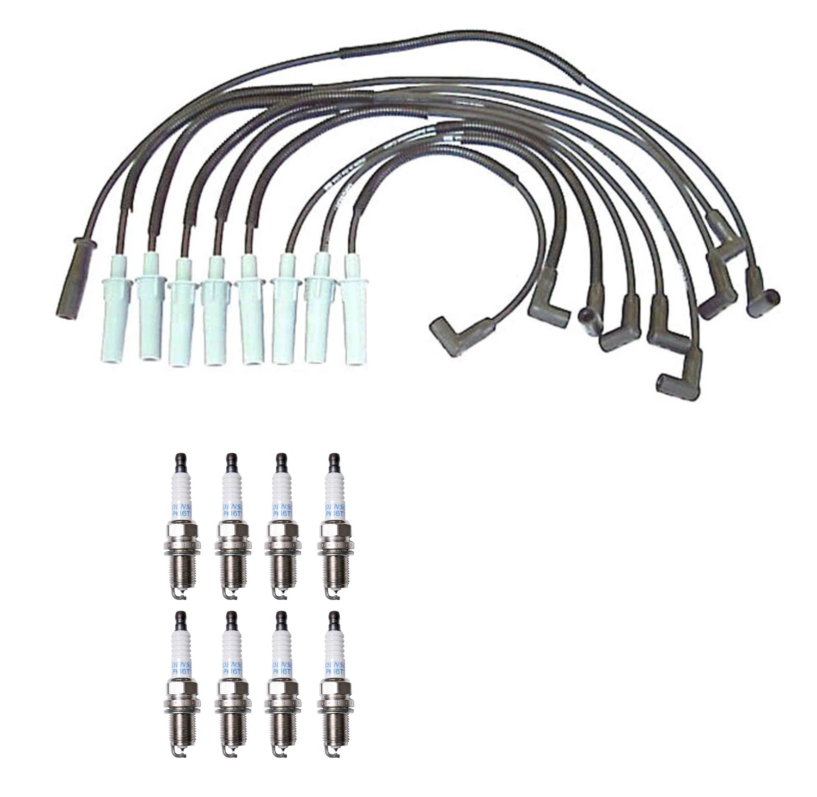 Denso Wire Set & 8 Platinum TT Spark Plugs for Dodge 5.2 5.9 V8 (1994–2003)