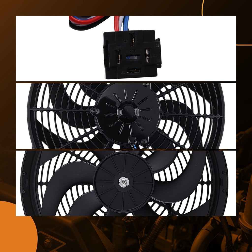 14 Inch Electric Radiator Cooling Fan Assembly for Universal (12V 90W)