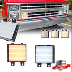 Clear Switchback LED DRL Corner Signal Lights for Chevy GMC Pickup 